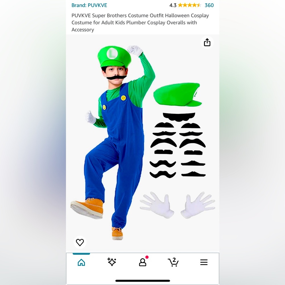 Luigi Kuds Costume